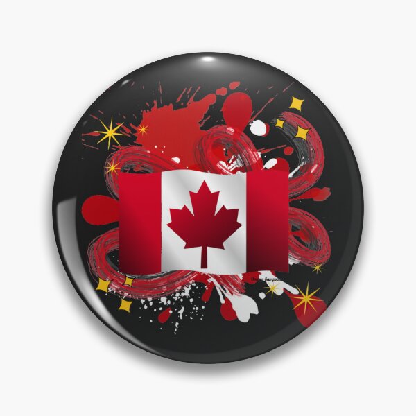 Item preview, Canadian Flag with paint splatter  designed and sold by artbyomega.
