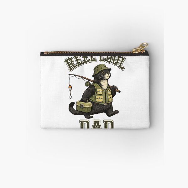 Item preview, Cool Dad cat Angler Vintage Design designed and sold by QuiteOrbit.