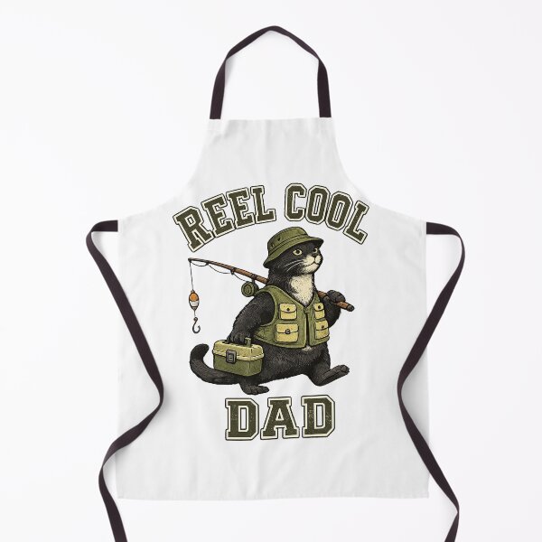 Item preview, Cool Dad cat Angler Vintage Design designed and sold by QuiteOrbit.
