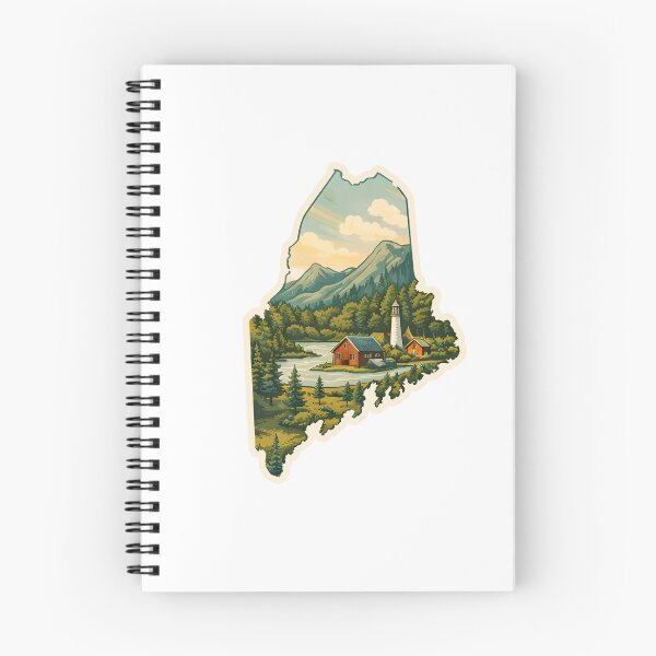 Item preview, Maine State Map Watercolor designed and sold by ChemicalXShop.