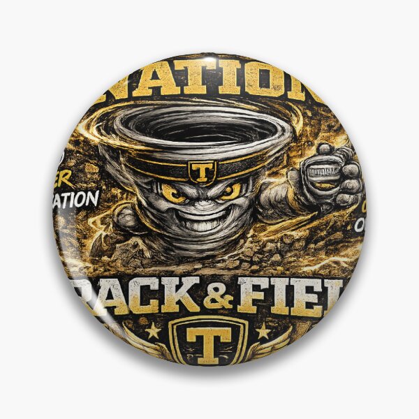 Aperçu de l'œuvre Athlétisme de Tornado Nation – Fierté noire et or créée et vendue par LamesaFanShop.