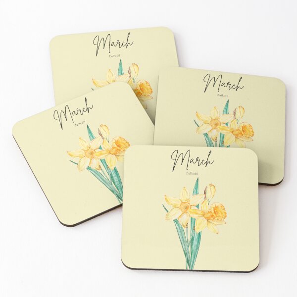 Item preview, Birth Flower Daffodil Bright Floral Illustration designed and sold by Cozy Moss Studio.