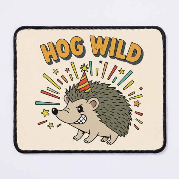 Item preview, Funny Hedgehog Hog Wild Party Animal designed and sold by Amir Faysal.