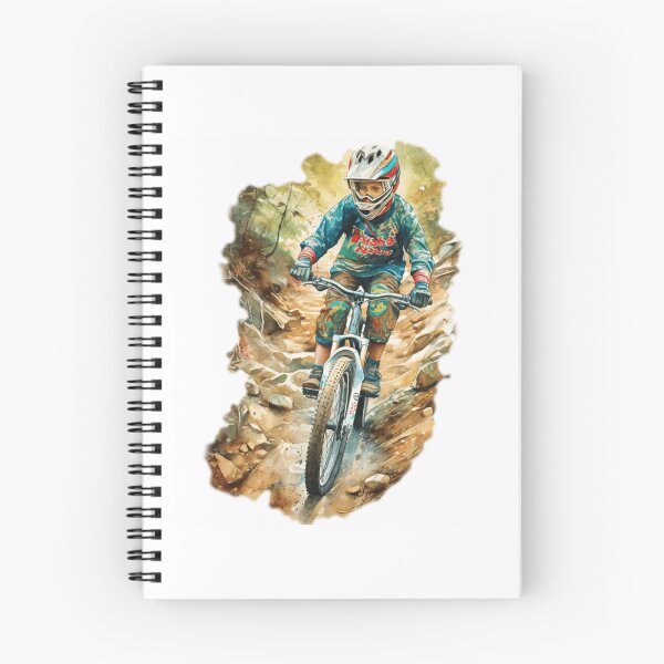 Item preview, Watercolor Downhill Mountain Biker Portrait designed and sold by joinertees.