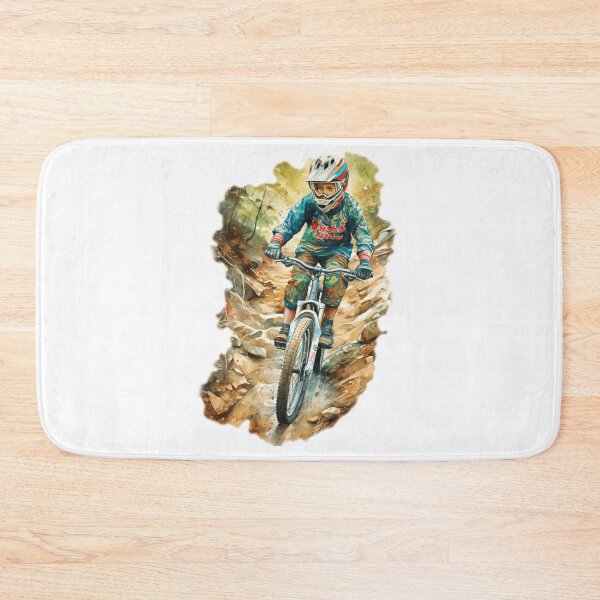 Item preview, Watercolor Downhill Mountain Biker Portrait designed and sold by joinertees.