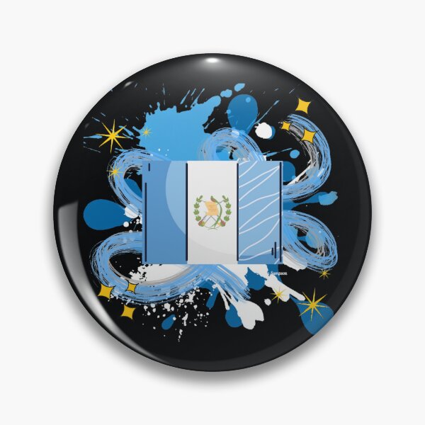 Item preview, Guatemalan Flag with paint splatter  designed and sold by artbyomega.