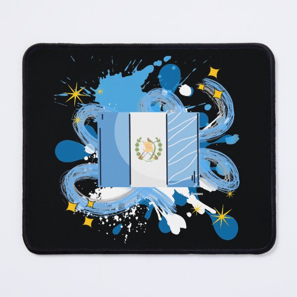 Item preview, Guatemalan Flag with paint splatter designed and sold by artbyomega.