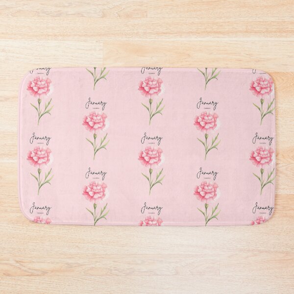 Item preview, January Birth Flower Carnation Aesthetic Floral Graphic designed and sold by Cozy Moss Studio.