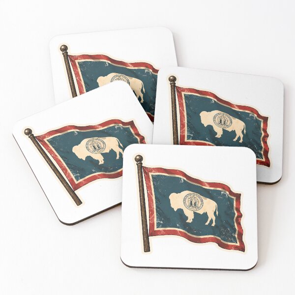 Item preview, Wyoming State Flag Watercolor designed and sold by ChemicalXShop.