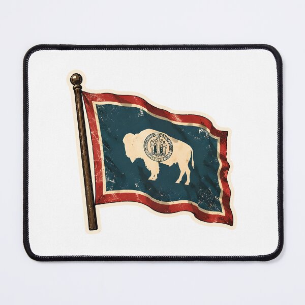 Item preview, Wyoming State Flag Watercolor designed and sold by ChemicalXShop.
