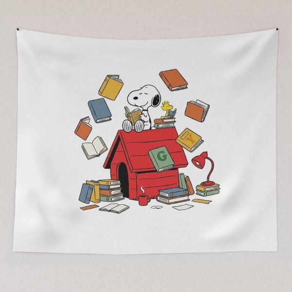 Item preview, Snoopy and Woodstock Book Lover Magic Reading Doghouse  designed and sold by DamianRoy88.