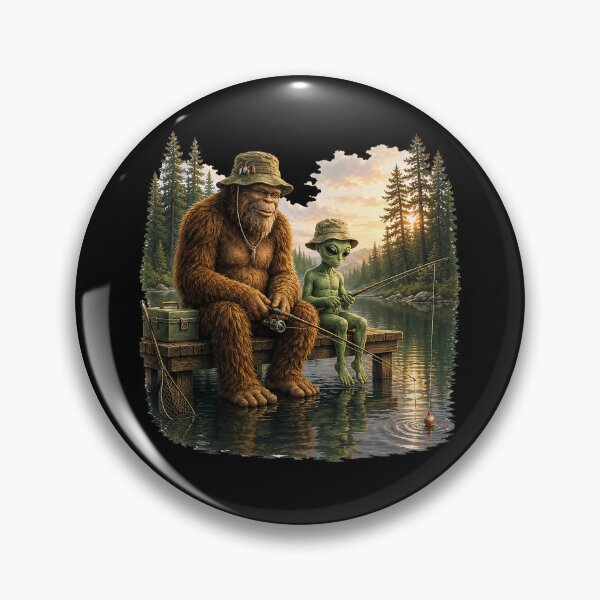 Item preview, Bigfoot Alien Fishing Funny Men UFO Sasquatch Lovers designed and sold by OlakunleOloroz.