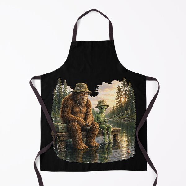 Item preview, Bigfoot Alien Fishing Funny Men UFO Sasquatch Lovers designed and sold by OlakunleOloroz.