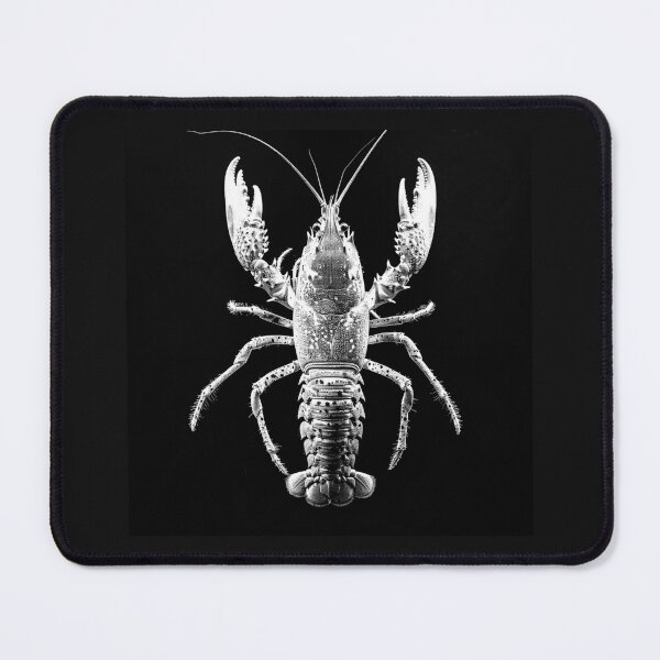 Item preview, Black and White Lobster Illustration – Detailed Coastal Seafood Art designed and sold by inkoutninja.