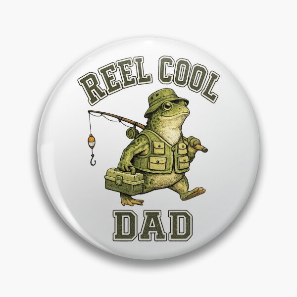 Item preview, Funny frog Fisherman Dad Vintage designed and sold by QuiteOrbit.