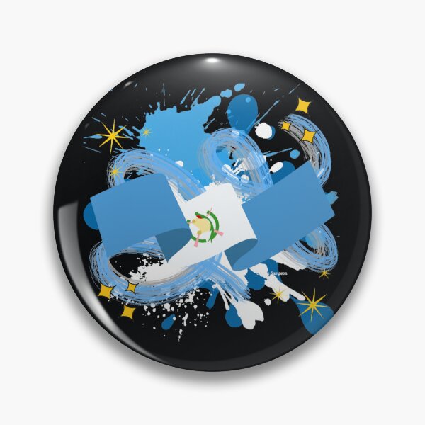 Item preview, Guatemalan Flag with paint splatter 2 designed and sold by artbyomega.