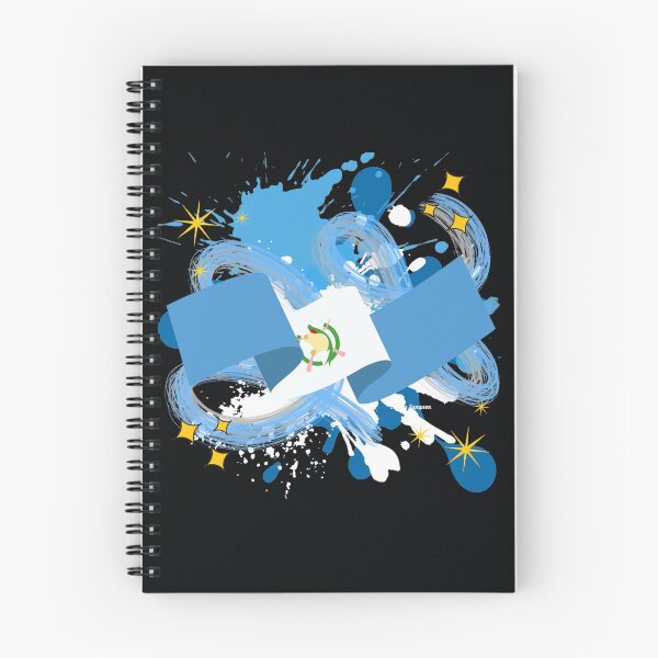 Item preview, Guatemalan Flag with paint splatter 2 designed and sold by artbyomega.