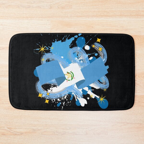 Item preview, Guatemalan Flag with paint splatter 2 designed and sold by artbyomega.
