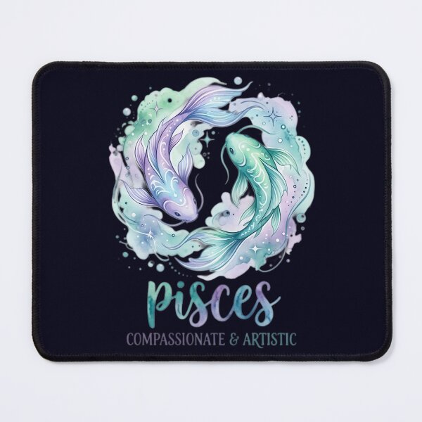 Item preview, Pisces Zodiac Sign Watercolor Fish | Compassionate & Artistic | Daily Horoscope Astrology Gift designed and sold by Bhaskar Digital Art.