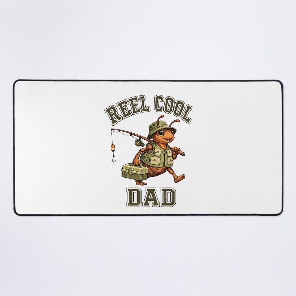 Item preview, Retro Fishing Dad Ant Graphic designed and sold by QuiteOrbit.
