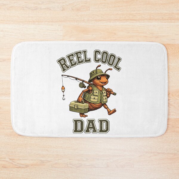 Item preview, Retro Fishing Dad Ant Graphic designed and sold by QuiteOrbit.