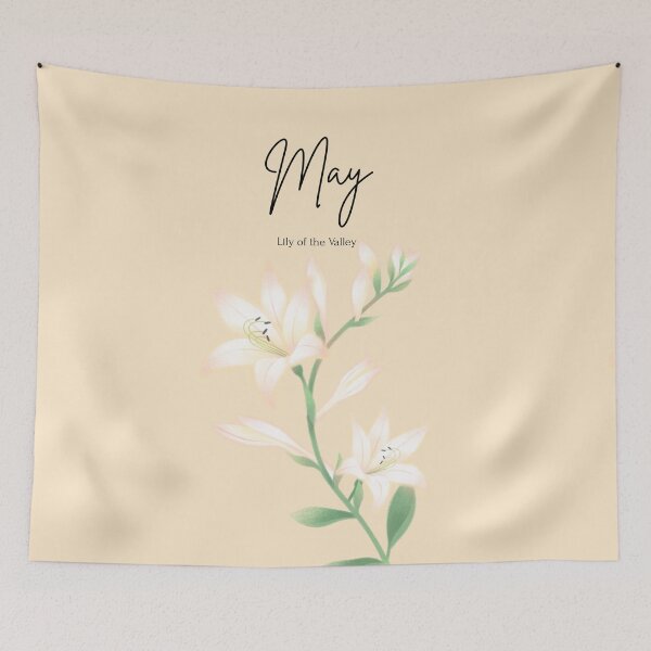 Item preview, May Birth Flower Lily of the Valley Elegant Floral designed and sold by Cozy Moss Studio.