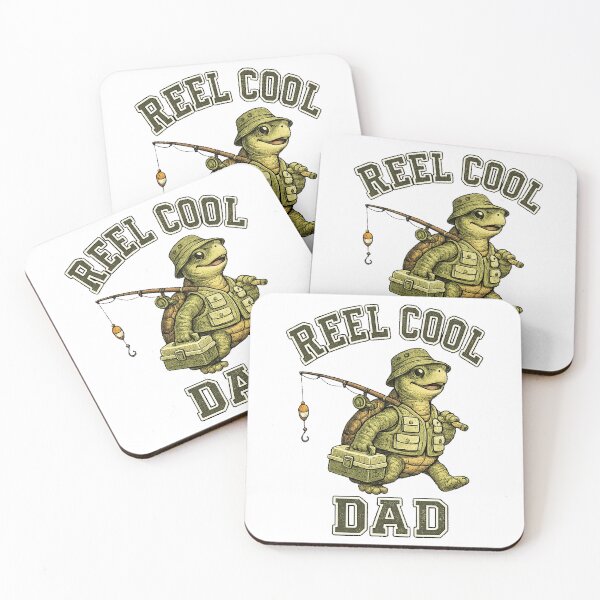 Item preview, Cool Dad turtle Angler Vintage Design designed and sold by QuiteOrbit.