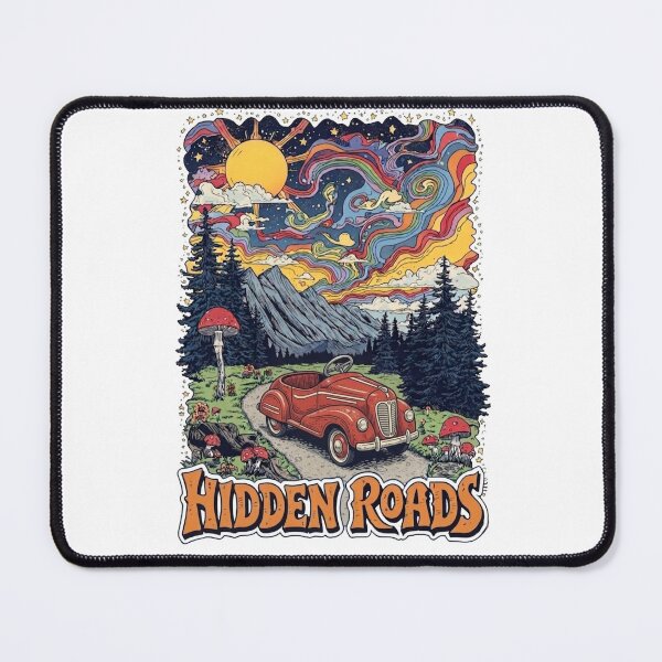Item preview, Vintage 70s Road Trip: Hidden Roads & Magic Mushrooms  designed and sold by Skyrocketz.