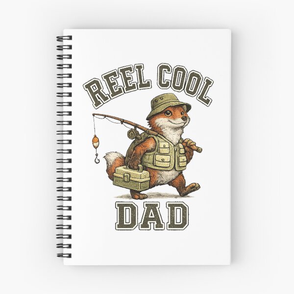 Item preview, Fox Fishing Gift for Dad Retro Style designed and sold by QuiteOrbit.