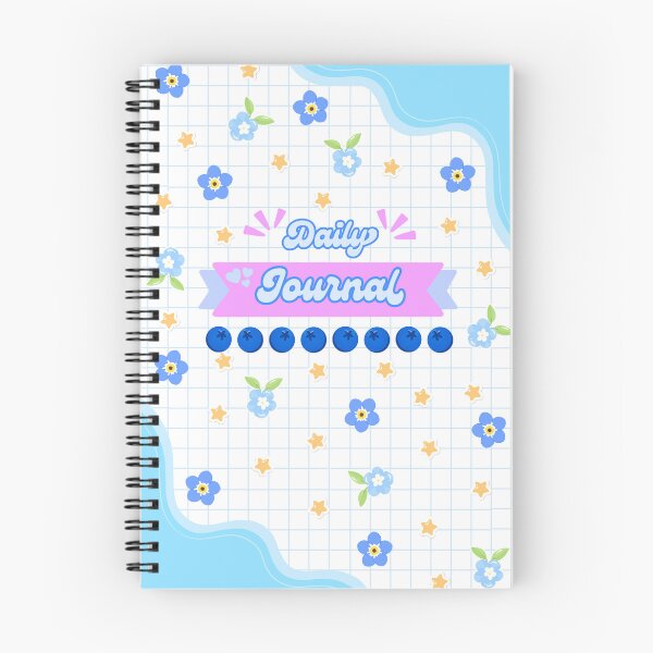 Item preview, Kawaii Blueberry Daily Journal designed and sold by malaynasart.