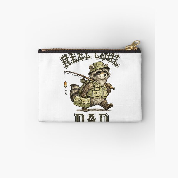 Item preview, Vintage Reel Cool Dad Fishing Raccoon designed and sold by QuiteOrbit.