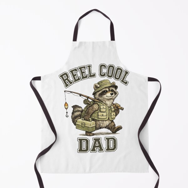 Item preview, Vintage Reel Cool Dad Fishing Raccoon designed and sold by QuiteOrbit.