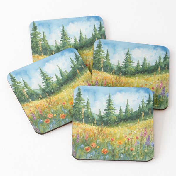 Item preview, Oregon Wildflowers Countryside Summer Art designed and sold by SeaStarAlex.