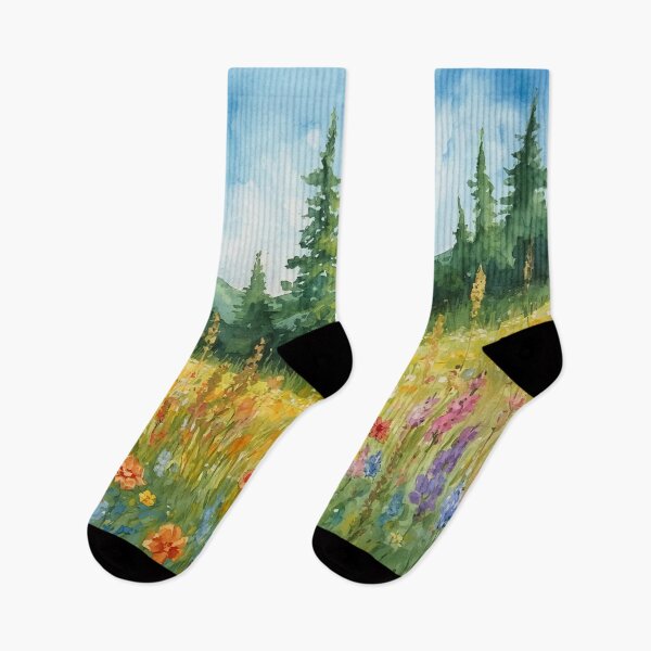 Item preview, Oregon Wildflowers Countryside Summer Art designed and sold by SeaStarAlex.