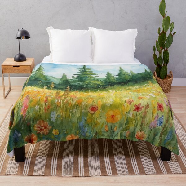 Item preview, Oregon Wildflowers Countryside Summer Art designed and sold by SeaStarAlex.