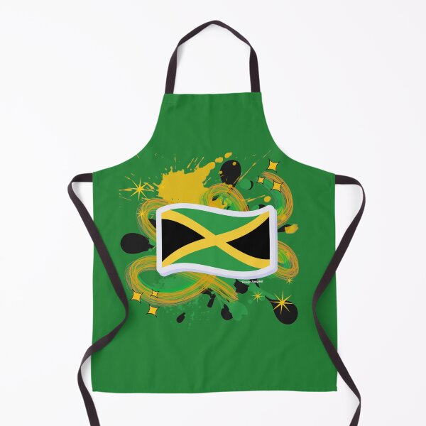 Item preview, Jamaican Flag with paint splatter 2 designed and sold by artbyomega.