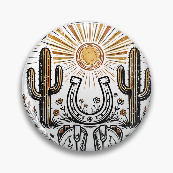Item preview, Wild and Free Vintage Cowboy Boots Western Desert Graphic designed and sold by BumbleBloom7.