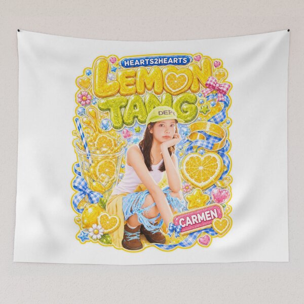 Item preview, Carmen Hearts2Hearts Lemon Tang Dark Beach Pop Art | Merch Collection designed and sold by Valereekmerch.