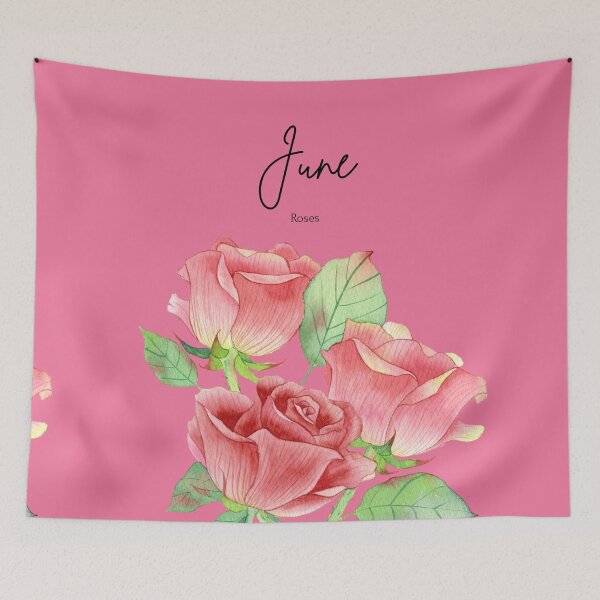 Item preview, June Birth Flower Rose Classic Romantic Botanical designed and sold by Cozy Moss Studio.