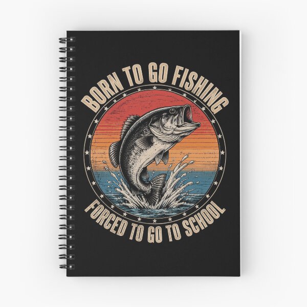 Item preview, Born to Go Fishing Forced to Go to School Funny designed and sold by OlakunleOloroz.