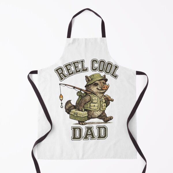Item preview, Reel Cool Dad Boar Fishing Retro designed and sold by QuiteOrbit.
