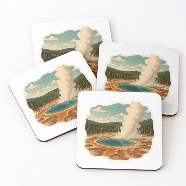 Item preview, Yellowstone National Park Watercolor designed and sold by ChemicalXShop.