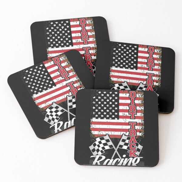 Item preview, Bandera estadounidense de Dirty Track Racing designed and sold by LAZARIO-ZMB.