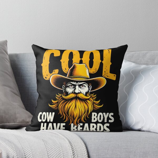 Item preview, Cool Cowboys Have Beards Graphic Poster: Minimalist Western Typography Print designed and sold by Creative-RE.