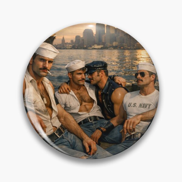 Item preview, 1970's Hudson River Gay Sailors Cruise Hyperrealism Series Gay Art designed and sold by ItsAKinkThing.