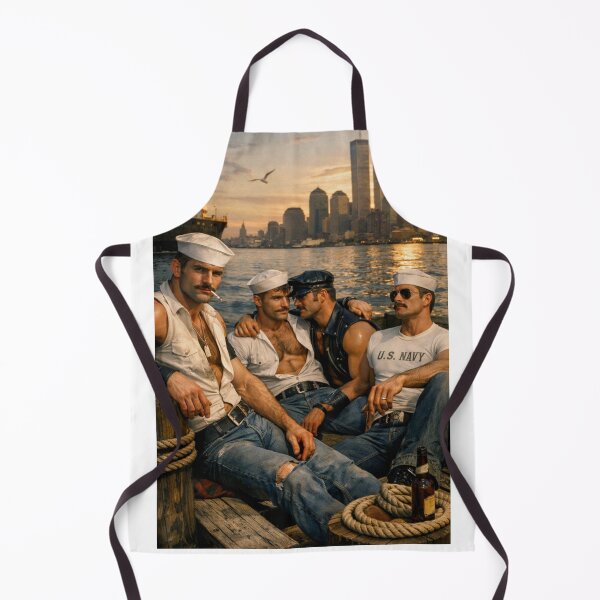 Item preview, 1970's Hudson River Gay Sailors Cruise Hyperrealism Series Gay Art designed and sold by ItsAKinkThing.