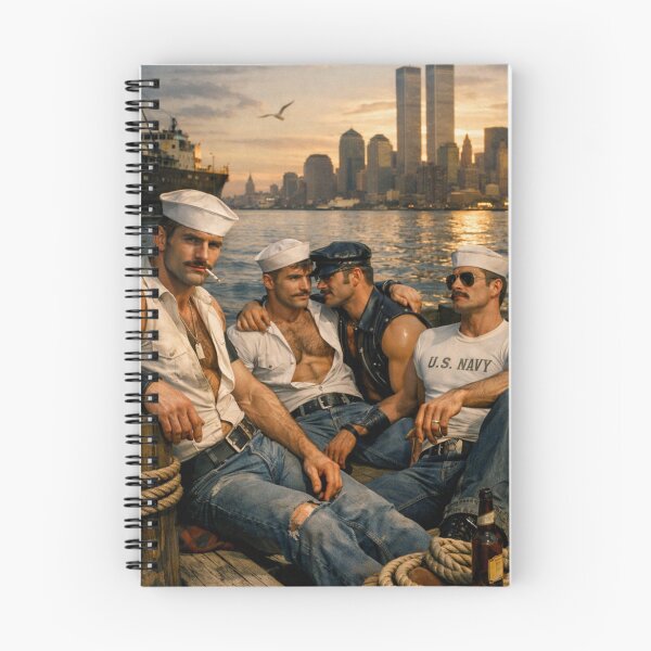Item preview, 1970's Hudson River Gay Sailors Cruise Hyperrealism Series Gay Art designed and sold by ItsAKinkThing.
