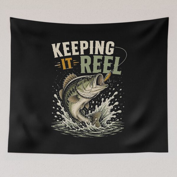 Item preview, Camo Bass Fish Keeping It Reel designed and sold by OlakunleOloroz.