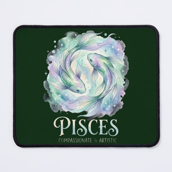 Item preview, Pisces Zodiac Sign Watercolor Art | Compassionate & Artistic | Daily Horoscope Astrology Gift designed and sold by Bhaskar Digital Art.