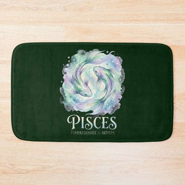 Item preview, Pisces Zodiac Sign Watercolor Art | Compassionate & Artistic | Daily Horoscope Astrology Gift designed and sold by Bhaskar Digital Art.